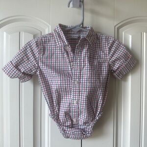 Janie & Jack Button down one - one piece- dress shirt